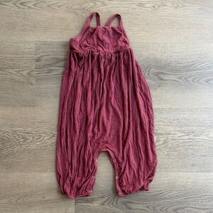 kate quinn Ribbed Romper in Dusty Rose